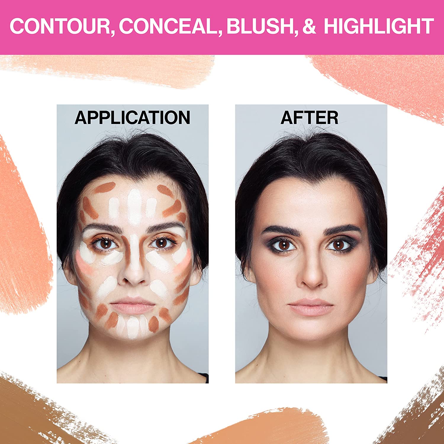Wet n Wild MegaGlo Blush Stick Conceal & Contour, Peach Bums| Shimmer | Blush Makeup Multistick | For Cheeks | Cream - Image 4